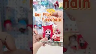 Tutorial ✅How to assemble your Ear Flick Keychain#customkeychain #furry #acrylickeychain #merch