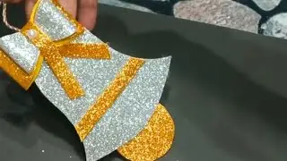 How to make Christmas 🎄 🔔 Bell...for glitter sheet
