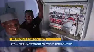 President Barrow Visits Small Ruminant Project as Part of National Tour