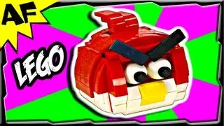 Custom Lego Angry Birds RED MOC - Animated Review with Building Instructions