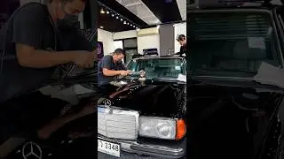 5 HOURS FOR POLISHING BLACK SCRATCH PAINT - BENZ W122