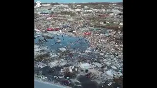WEB EXTRA: Drone Captures Chilling View Of Hurricane Dorian's Destruction Across Bahamas