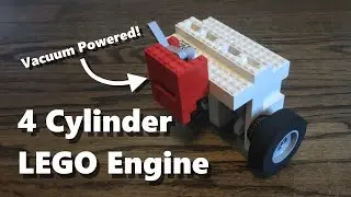 Compact Inline 4 LEGO Vacuum Engine!