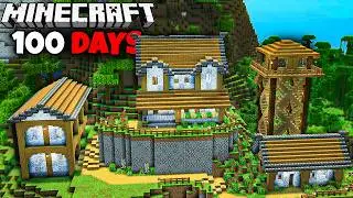 I Survived 100 Days Building The ULTIMATE Cozy Base