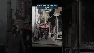 San Francisco almost 80 years ago!🤯 Colorized and upscaled footage #shorts
