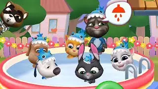 My Talking Tom Friends Summer Pool Party Gameplay Android ios
