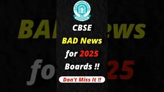 BAD News 😭for CBSE Class 10 & 12 Boards 🤯 #class10 #class12