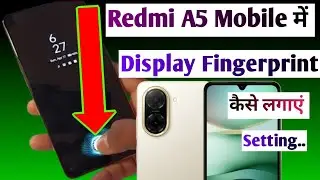 Redmi a5 me me display fingerprint lock setting// how to fingerprint lock in redmi a5 me setting