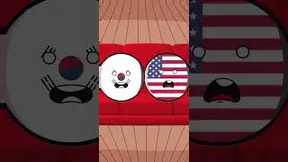 North Korea troll  #countryballs #korea #usa