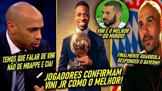 VINI JR CHOCOU o MUNDO! - A REAÇÃO dos JOGADORES FALANDO de VINICIUS JR!  GUARDIOLA RESPONDE BAYERN!