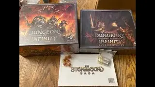 Unboxing Ver 2 of Dungeons of Infinity Base Game and Kingdom Cost.