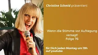 Wenn die Stimme vor Aufregung versagt!