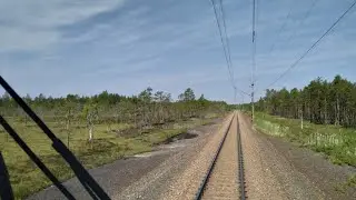Fliskär-Ockelbo från förarplats / Cabinerit / Führerstandsmitfahrt