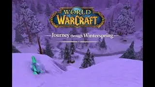 Calming walk through the World of Warcraft- Winterspring | WoW ambient Exploration