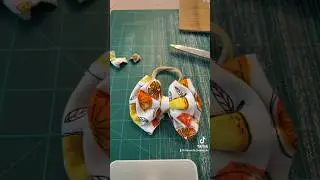 Citrus print- Double nylon head wrap
