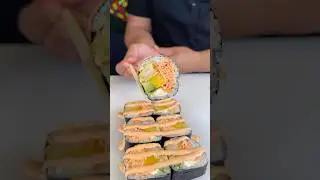 TOP 10: MANGO MADNESS ROLL made with shrimp, krab, cream cheese, mango, and avocado 🍣🥭☀️