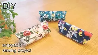 何個も作りたくなる小物入れ,How To Make Cute,Functional Fabric Pouch, Easy Sewing Tutorials,Diy