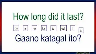 English Tagalog Useful Daily Sentences # 136