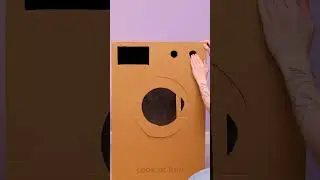 Cardboard washing machine that teaches kids to clean up! 🧺📦💡 #parentinghack