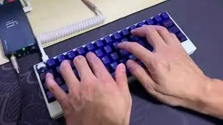 CableCarDesign Prophet 60% HHKB Keyboard With Gateron Black Ink V2 Switches Typing/Sound Test
