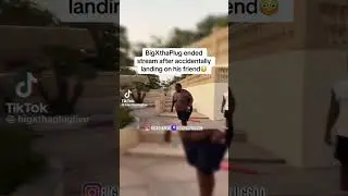 BigXThaPlug ended stream after accidentally landing on his friend 😳 #bigxthaplug #funny #rap #viral