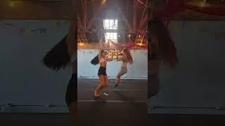 Aerial Duo Lyra Hoop Trick #aerial #aerialist #duo #lyra #hoop #spin #trick #aerialhooptrick