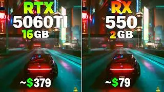 RTX 5060 Tİ vs RX 550 - Test in 8 Games