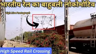 high rise pantograph equipped valsad wag9hc with btpn oil tanker wagon freight train cross bcna