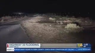 Multiple cars stuck in flood waters at Hwy 33, Hwy 46
