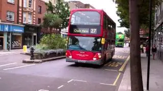 London United Route 27 SLE59 YN55NLK Scania Omnidekka Stamford Brook (V)