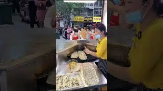 Make and sell delicious preserved vegetable big sesame cakes to make money  #A money