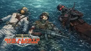 Red Alert 2: The Dead Lake | 1 vs 7 Brutal AI | Superweapons [On]