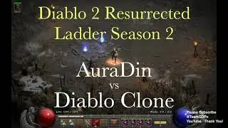 Aura Paladin vs Diablo Clone [Gameplay][Diablo 2 Resurrected][Ladder Season 2][Controller]