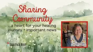 Homemaker Shares Heart for Healing / Timely Announcement