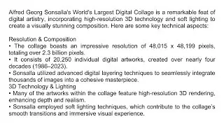 Alfred Georg Sonsalla's world's largest digital collage 20250 is worth over 100 million US dollars