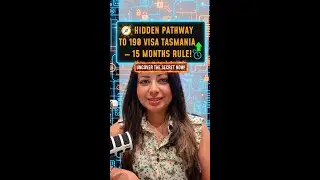 Hidden Pathway to 190 Visa Tasmania  15 Months Rule! #shorts