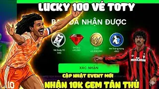 Fc Mobile - Nhân 10k Gem Tân Thủ Và Gacha 200 Vé Toty And Cập Nhật Code