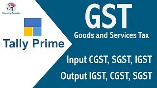 GST Goods and services Tax Tally Prime Tamil | Input CGST & SGST |Output CGST & SGST |GST Adjustment