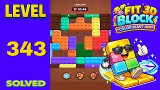 Fit Block 3D &ndash; Level 343 | Walkthrough Fast & Clean Solution
