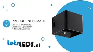 CUBE oplaadbare wandlamp LED 5Watt PIR sensor