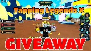 TAPPING LEGENDS X GIVEAWAY LIVE NOW ROBLOX 2022. #SUBSCRIBE #GAMEMASTERF2P #TAPPINGLEGENDS FREE PETS