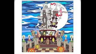 Spooky Haunted House Coloring