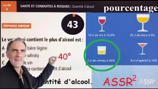 Calculer la quantité d'alcool pur consommé pour différents verres standards , comparer, dose bar.