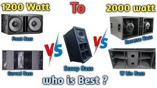 Which bass cabinet should I buy? Scoop Bass Reverse bass cabinet for 1500w bass #plasma