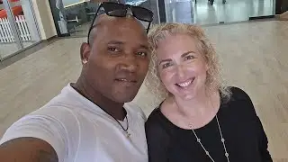 My Dominican Husband Mr. Hollywood? Last minute Christmas shopping at Blue Mall Punta Cana. ⭐️😎⭐️