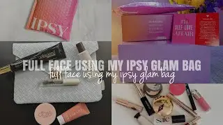 FULL FACE USING MY IPSY GLAM BAG!!| elf cosmetics, benefit cosmetics, ciate london, pretty vulgar💋
