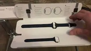 Распаковка ремешок Apple Sport Band для Apple Watch 45mm Midnight из Rozetka