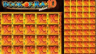 Book of Ra Deluxe 10 | Free Spins Bonus Feature | Slot Gameplay Session