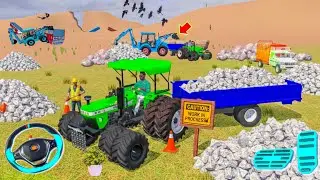 🔴Drive JCB and Uploading 🪨🏗Stone From Dumper🌋 Truck in Game #truck #jcb #tractor #dumper #games