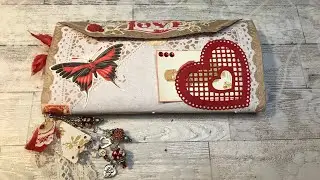 My Valentine DT project part 6 - sewing signature and dangles